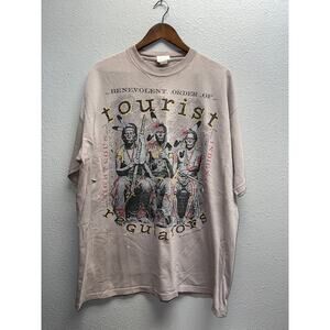 Vintage Tourist Regulators Shirt Benevolent Order Native American Indignation XL